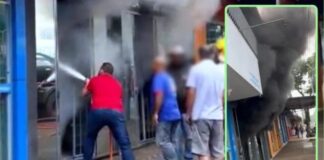 Incêndio destrói barbearia no centro de Terra Roxa