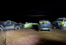 Mais de uma tonelada de maconha, caminhonete e embarcações são apreendidas em Santa Helena