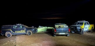 Mais de uma tonelada de maconha, caminhonete e embarcações são apreendidas em Santa Helena