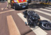 Motociclista fica ferido em acidente na Rua Rio Grande do Norte, em Marechal Rondon