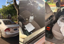 Mulher é sequestrada e escapa após se trancar dentro de carro de sequestradores e dirigir até viatura policial