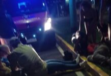 Mulher morre após mal súbito e queda de motocicleta em Toledo.