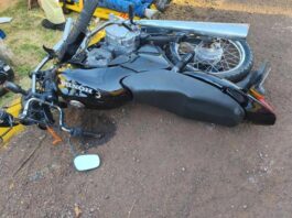 Vítima de colisão entre moto e ônibus em Marechal Rondon morre no hospital em Toledo