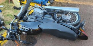 Vítima de colisão entre moto e ônibus em Marechal Rondon morre no hospital em Toledo