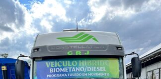 Sintratol apresenta caminhão híbrido a diesel e biometano no Show Rural Coopavel 2026
