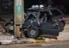 Carro colide violentamente contra poste e deixa jovem morto em Toledo
