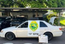 Cigarros estrangeiros são apreendidos em abordagem policial em Toledo
