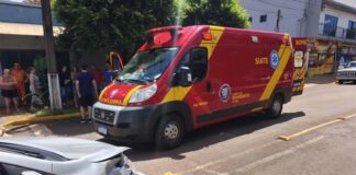 Colisão entre carro e moto deixa duas mulheres feridas uma em estado grave em Marechal Rondon