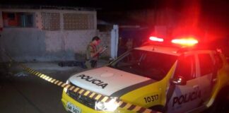 Homem avança contra policia e acaba baleado Vila Borges