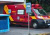 Homem fica ferido após queda de altura e é socorrido pelo Corpo de Bombeiros em Marechal Cândido
