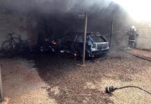 Incêndio em garagem destrói veículos em Marechal Rondon