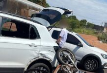 Motociclista fica ferido após colisão traseira na PR-317 em Toledo