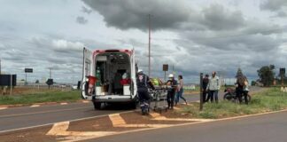Motociclista vítima de grave acidente em Guaíra não resistiu aos ferimentos e morreu na UPA