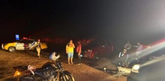 Motociclista fica ferido em Maripá após colisão com automóvel que atravessava rodovia