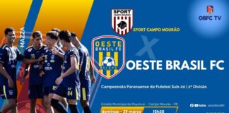 OESTE BRASIL SUB-20 JOGA FORA DE CASA CONTRA O SPORT EM CAMPO MOURÃO EM BUSCA DA REABILITAÇÃO