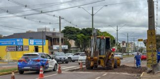 Reforma de travessia elevada na Avenida Cirne Lima começa com bloqueio parcial do trânsito