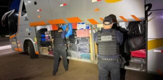 1 milhão em medicamentos e mercadorias são apreendidos em ônibus de turismo na região