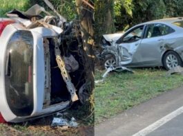 Acidente próximo a Toledo deixa quatro pessoas feridas