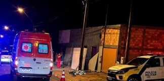 Atropelamento deixa um morto e mulher em estado grave na noite de sábado em Guaíra