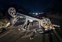 Capotamento deixa dois idosos feridos no interior de Marechal Rondon; um é transferido para Toledo