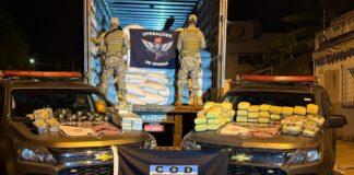 Caminhão com drogas avaliadas em mais de R$ 20 milhões é interceptado na região