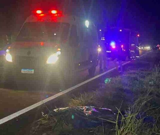 Homem morre atropelado na BR-163, em Sede Alvorada