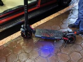 Jovem fica ferido após queda de patinete em Marechal Cândido Rondon