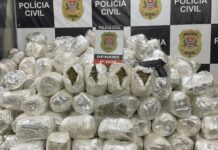 Mais de 130 quilos de maconha e 900 pacotes de cigarros são apreendidos na região