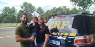 PRF salva criança engasgada em Laranjeiras do Sul