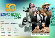 Programação do Palco Cultural promete movimentar a Expo Rosa 2026