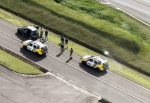 Suspeitos de roubo são presos após perseguição com apoio do helicóptero da PM em Cascavel