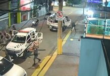 Tiroteio termina com policial e três suspeitos mortos