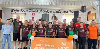 Toledo participa da abertura da 8ª Liga Cresol de Vôlei Gigante, em Mercedes