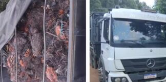 Bandidos fortemente armados roubam caminhão carregado com R$ 500 mil em cobre na região