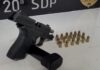 Disparos em chácara terminam com apreensão de arma e encaminhamento de 3 homens em Toledo