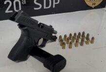 Disparos em chácara terminam com apreensão de arma e encaminhamento de 3 homens em Toledo