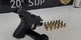 Disparos em chácara terminam com apreensão de arma e encaminhamento de 3 homens em Toledo