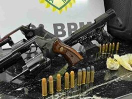 Festa termina com três detidos, armas, drogas e caminhonete apreendidas na região