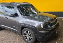 Jeep roubado no Rio de Janeiro é apreendido durante fiscalização na PR-180