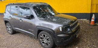 Jeep roubado no Rio de Janeiro é apreendido durante fiscalização na PR-180