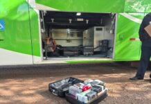 Mercadorias do Paraguai são apreendidas em ônibus durante fiscalização em Toledo