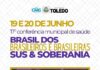 17ª Conferência Municipal da Saúde de Toledo começa nesta sexta (19)