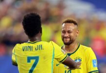 Brasil vence a Escócia com 2 gols de Vini Jr.