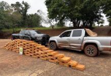 BPFRON apreende mais de uma tonelada de maconha e recupera caminhonete roubada em Santa Helena