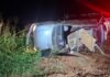 Capotamento deixa feridos graves entre Palotina e Francisco Alves