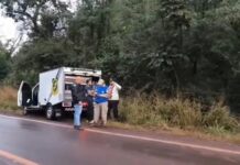 Corpo de homem desaparecido é encontrado em lago às margens da PR-574 em Cafelândia