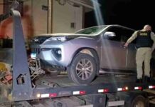 Hilux furtada em Cascavel é recuperada após perseguição e fuga em Marechal Rondon