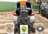 Homem tenta fugir pulando de balsa, mas é preso com 288 quilos de maconha e carro roubado em Terra Roxa
