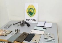 Mandado de busca termina com apreensão de arma, drogas e objetos suspeitos em Toledo