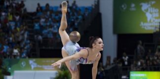 Maria Eduarda Alexandre, de Toledo, conquista três medalhas no Pan-americano de Ginástica Rítmica